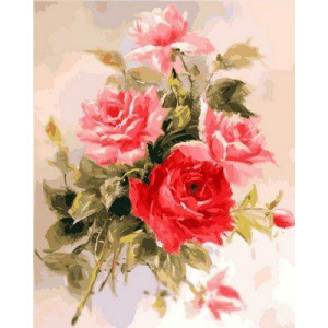 Картина по номерам "Великолепные розы"