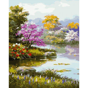 Картина по номерам "Квітучий сад"