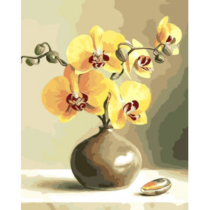 Картина по номерам "Желтые орхидеи"