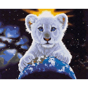 Картина по номерам "Космический тигр"