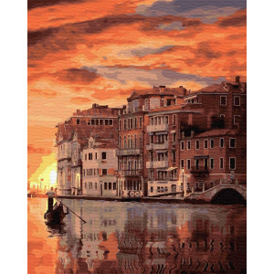 Картина по номерам "Закат в Венеции"