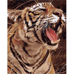 Картина по номерам "Тигр, що ричить"