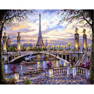 Картина по номерам "Воспоминания о Париже"