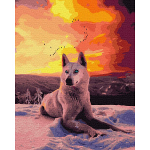 Картина по номерам "Північний вовк"