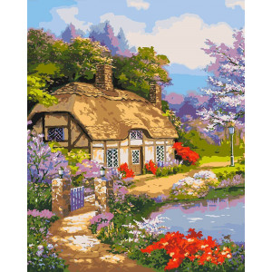 Картина по номерам "Загородный домик"