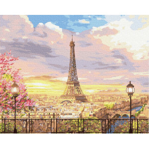 Картина по номерам "Прекрасное небо Парижа"