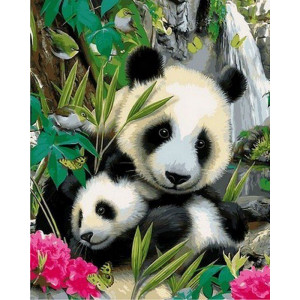 Картина по номерам "Малыш панда"