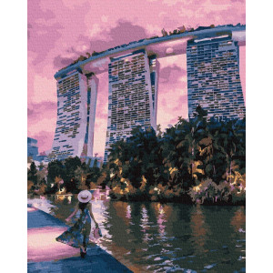 Картина по номерам "Вечер в Сингапуре"