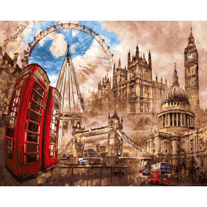 Картина по номерам "Лондонский круговорот"