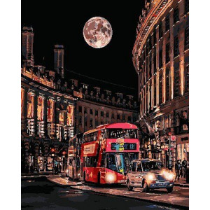 Картина по номерам "Ночная жизнь Лондона"