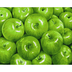 Картина по номерам "Зеленые яблоки"