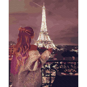Картина по номерам "Париж в ночи"