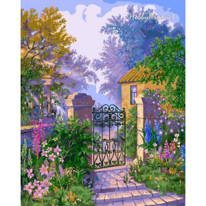 Картина по номерам "Калитка в сад"