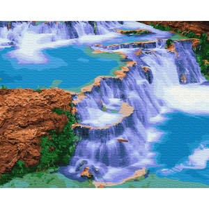 Картина по номерам "Казковий водоспад"