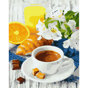 Картина по номерам "Кофе и карамель"