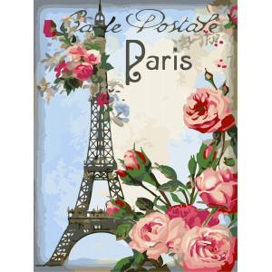 Картина по номерам "Привіт із Парижа"