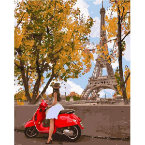 Картина по номерам "Впервые в Париже"