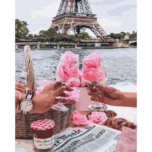 Картина по номерам "Романтика в Париже"