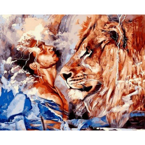 Картина по номерам "Його лев"