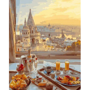 Картина по номерам "Завтрак с прекрасным видом"
