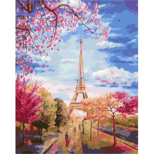 Картина по номерам "Весеннее небо Парижа"