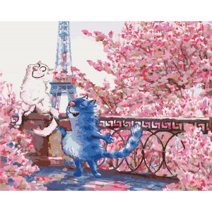 Картина по номерам "Свидание в Париже"