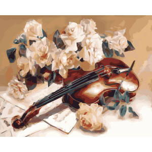 Картина по номерам "Мелодия скрипки"