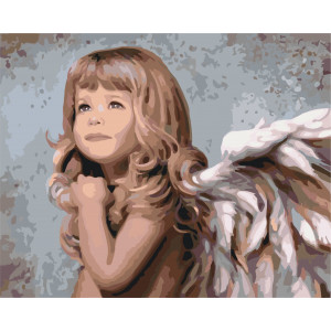 Картина по номерам "Маленький ангелочек"
