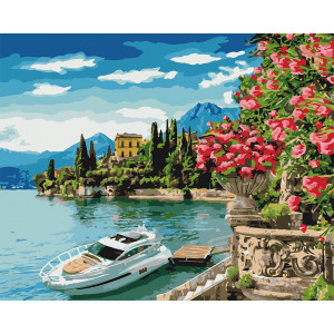 Картина по номерам "Озеро Комо"