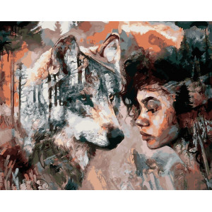 Картина по номерам "Душа волка"