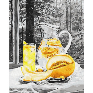 Картина по номерам "Лимонад и дыня"