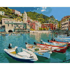 Картина по номерам "Итальянская бухта"