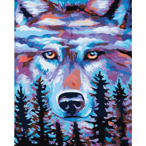 Картина по номерам "Дух волка"