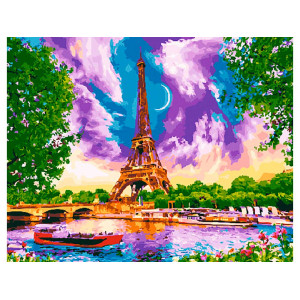 Картина по номерам "Виды Парижа"