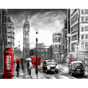 Картина по номерам "Дощовий Лондон"
