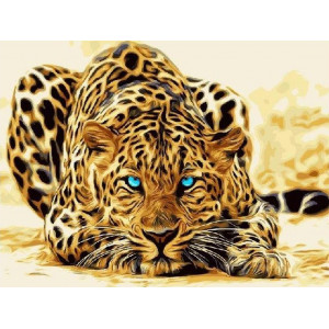 Картина по номерам "Абстрактный леопард"