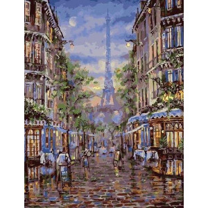 Картина по номерам "Вечерний Париж"