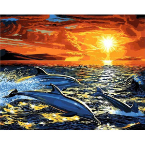 Картина по номерам "Мечта дельфина"