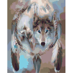 Картина по номерам "Знак волка"