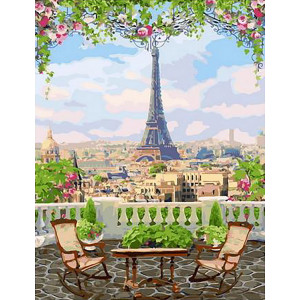 Картина по номерам "Парижская веранда"
