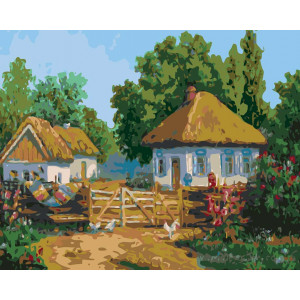 Картина по номерам "Летом в деревне"