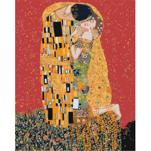 Картина по номерам "Золотой поцелуй"