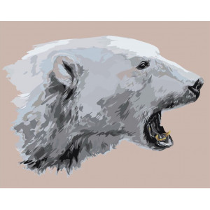Картина по номерам "Белый медведь"