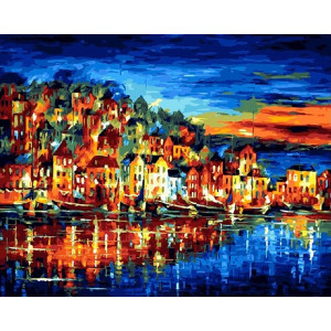 Картина по номерам "Огни большого города"