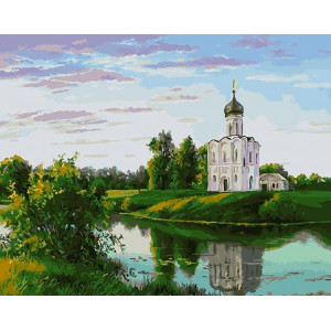 Картина по номерам "Церковь на берегу"