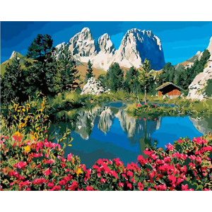 Картина по номерам "Доломитовые Альпы"