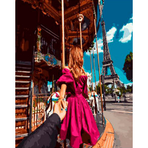 Картина по номерам "Следуй за мной. Париж"