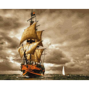 Картина по номерам "Старинный корабль"