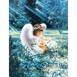 Картина по номерам "Ангельская забота"