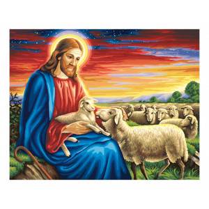 Картина по номерам "добрый пастырь"
